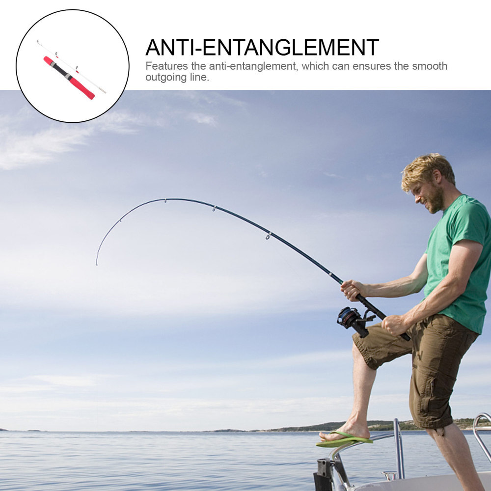 Baitcasting Ice Fishing Rod Lasting Use Comfortable Handle Solid