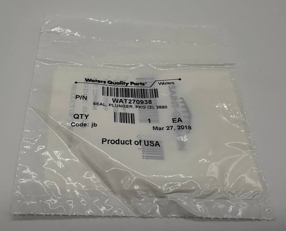 Waters Plunger Seals Kit 2-Pack WAT270938 — NEW