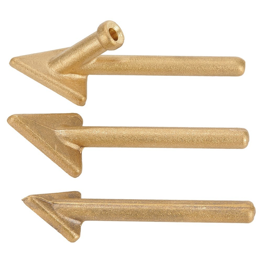 3Pcs Iron Plastic Soldering Iron Tips Copper Repair Triangular Smoothing2201