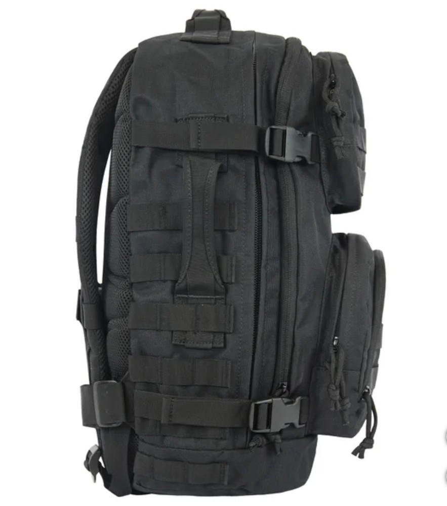 Highland Tactical Backpack Major Heavy Duty MOLLE WEB HOOK-LOOP, Black