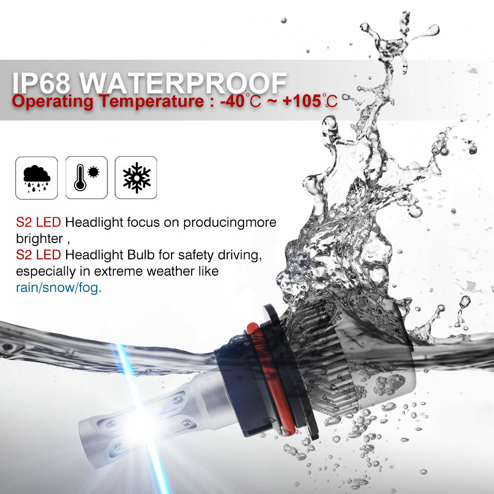 For Car Impala 1994-1996 LED Headlight High/Low Beam Bulbs 6000K Kit White