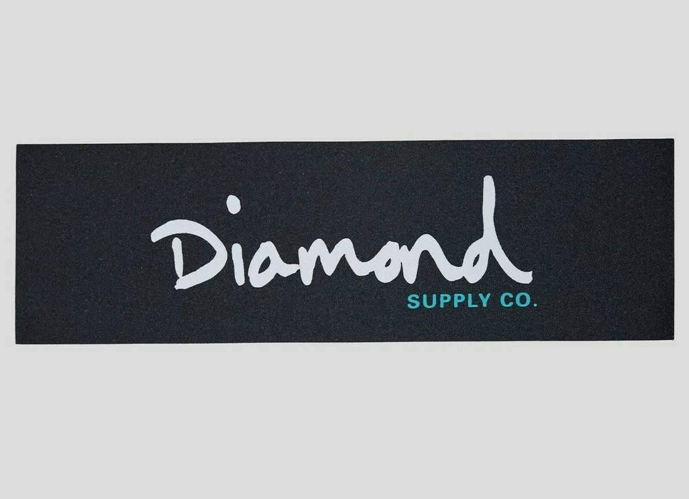 Diamond Supply Co. OG Script White Skateboard Grip Tape Sheets