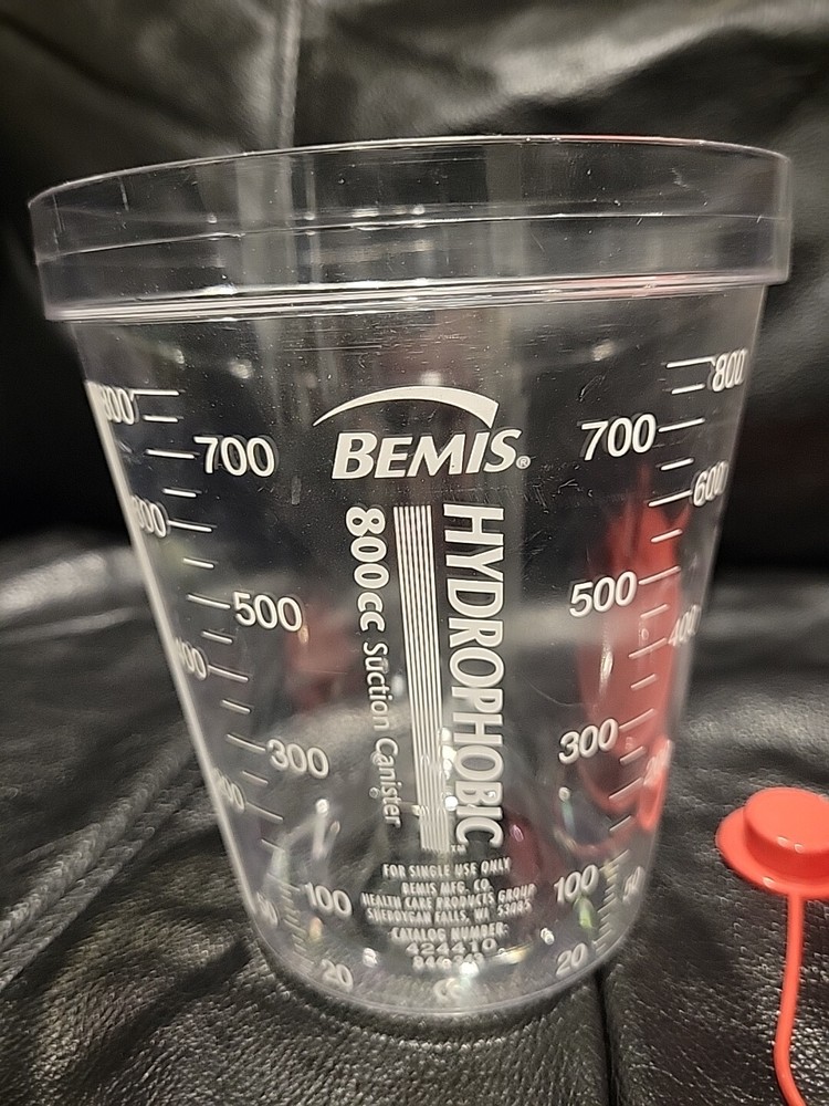 Bemis 800 cc mL SSCOR Suction Canister - New