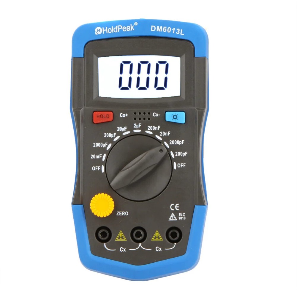 DM6013L Handheld Digital Capacitance Meter Capacitor W/ LCD Backlight