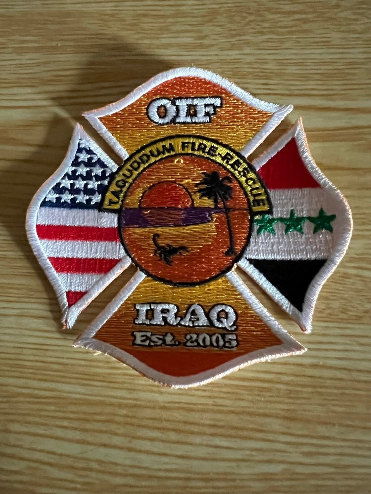 OIF Taquddum Fire Rescue Iraq Patch