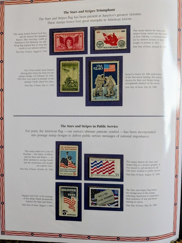 PCS U.S. Space Exploration Coins and Stamps Folio' Preowned, Excellent Condition