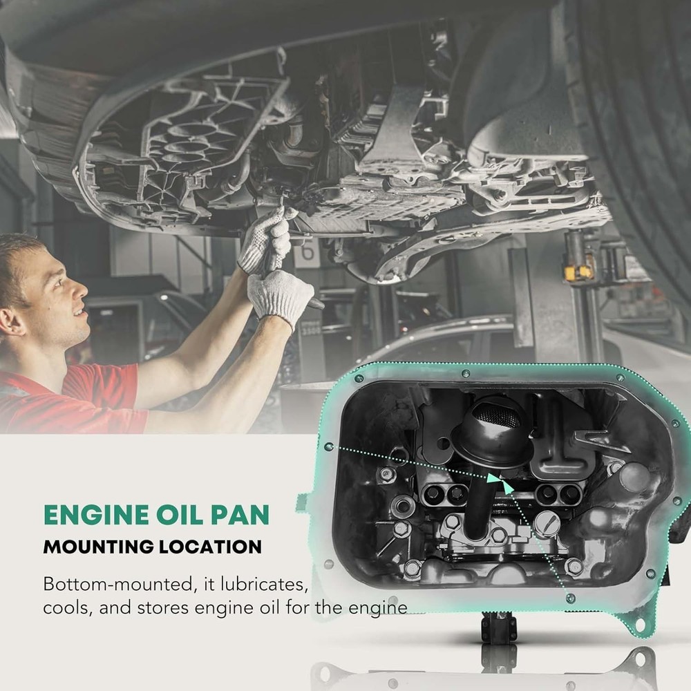 Engine Oil pan and Gasket Drain Plug Set Replacement for Mini Cooper...