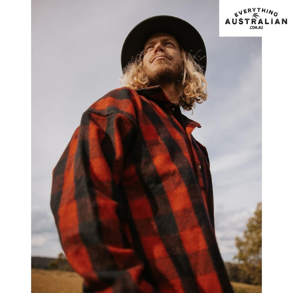 G.A.B. Bush Shirt Half-Open Red