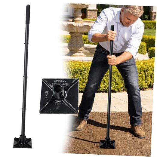 Tamper Tool, 59 Inch Long Handle Tamper Tool with Comfortable Grip,Heavy Duty