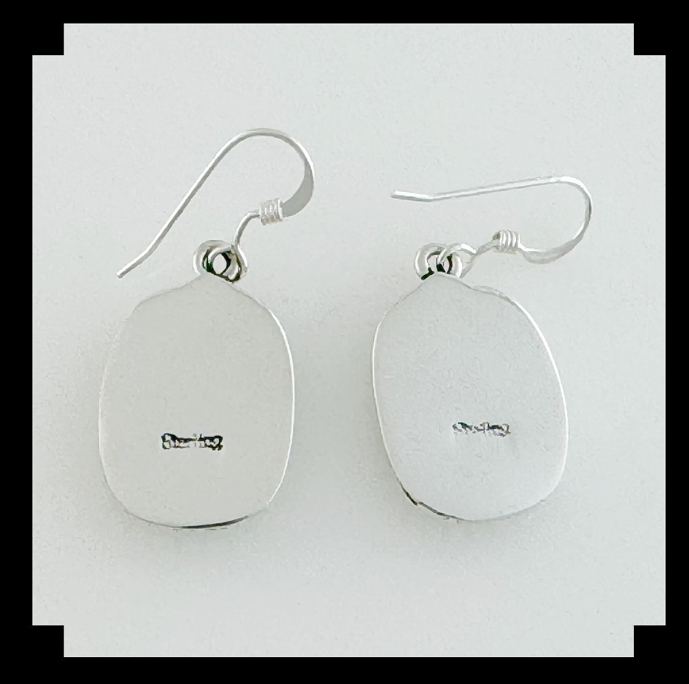 Sterling Silver and Blue Ridge Turquoise Dangle Earrings