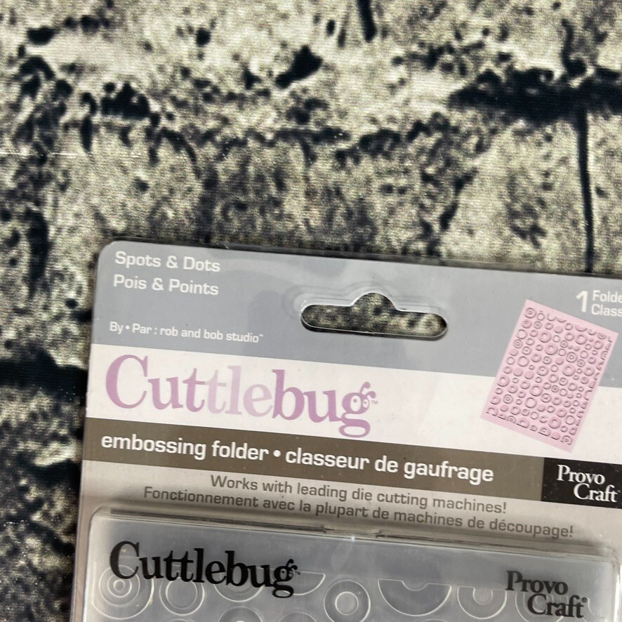 Cuttlebug SPOTS & DOTS Provo Craft Embossing Folder