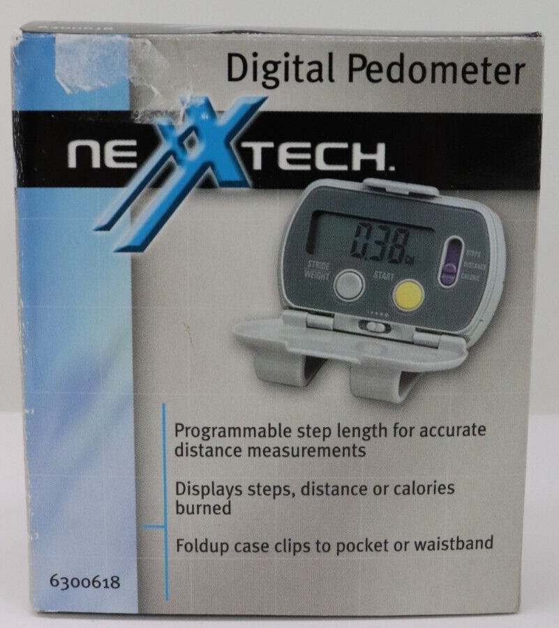 2 Nexxtech Electronic Pedometer 6310622 & 6300618