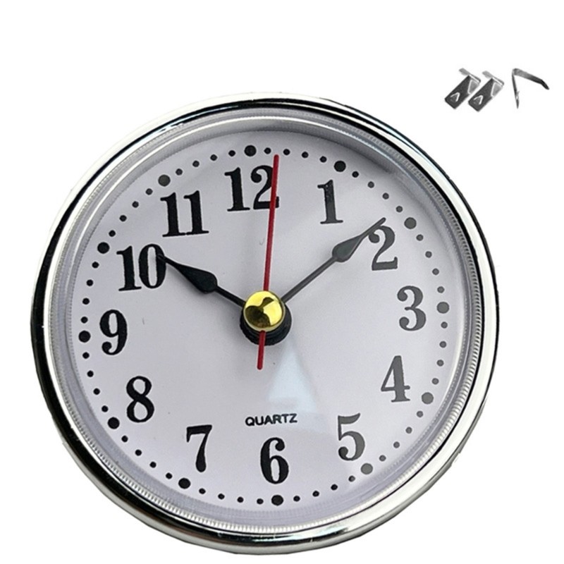 65mm Round Mini Clock Insert Movement Easy to Read Optional Numerals