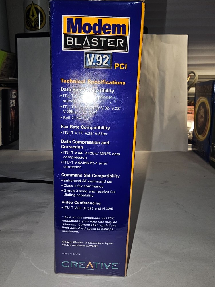Creative Modem Blaster v.92 PCI NIB Sealed
