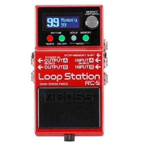 BOSS RC-5 Loop Station Red Evolved creative partner Battery Powered NEW