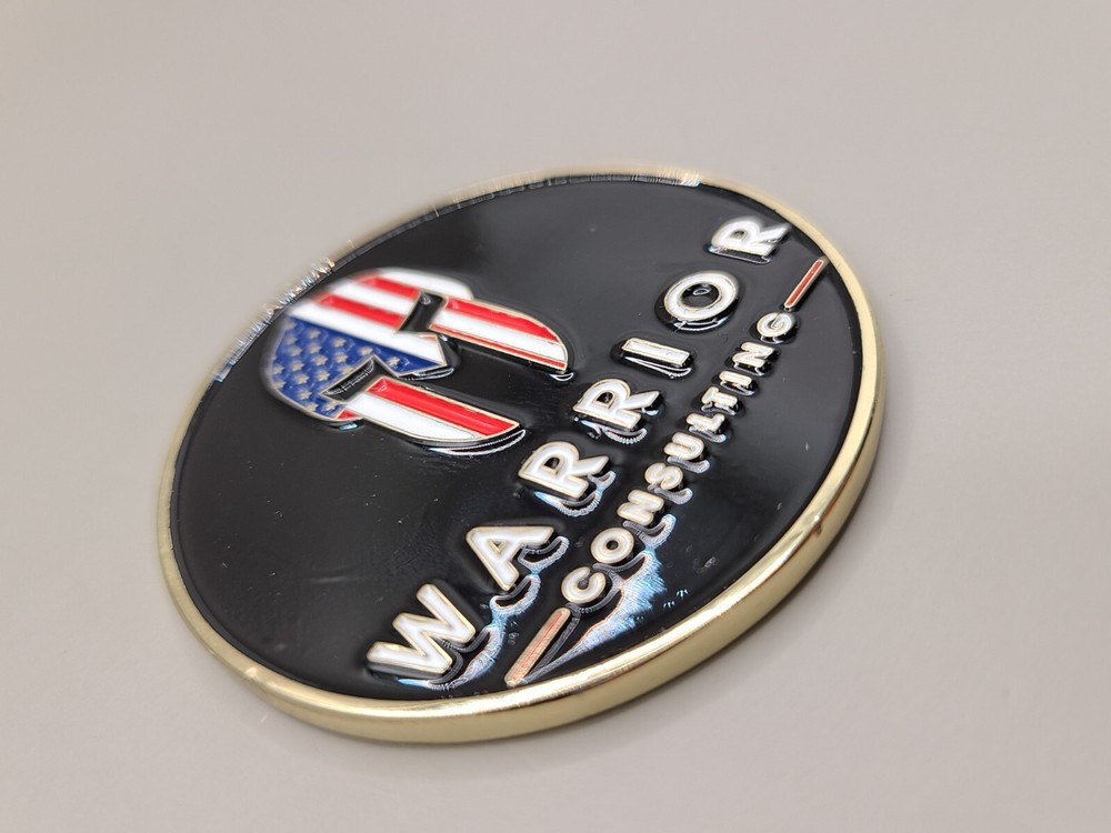 Challenge Coin Warrior Consulting Core Value 2" Dia