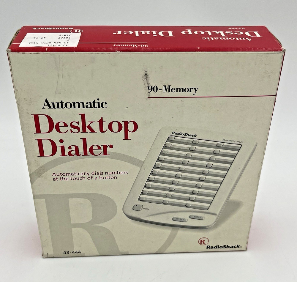 Radio Shack Automatic Desktop Dialer 90-Memory 43-444 New