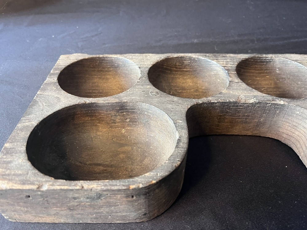 Hand Carved Wooden Organizer