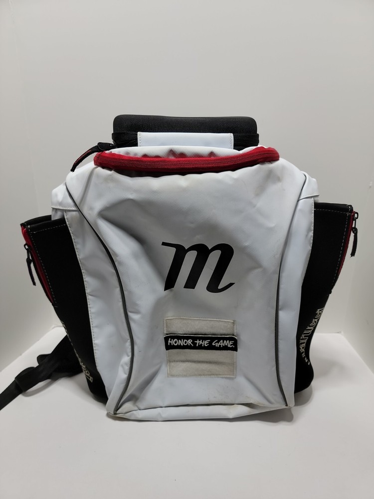 Marucci Troooper Bat Pack Backpack. WH/R/BL- Honor The Game Patch...