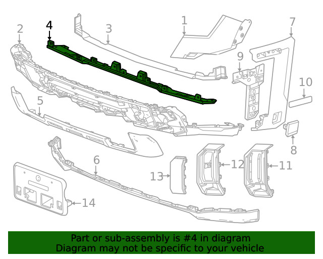 Genuine GM Lower Deflector 84914438
