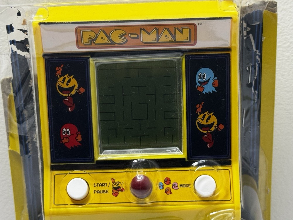 PAC-MAN Mini Arcade Game 6" Handheld Machine Basic Fun Damaged Box NEW
