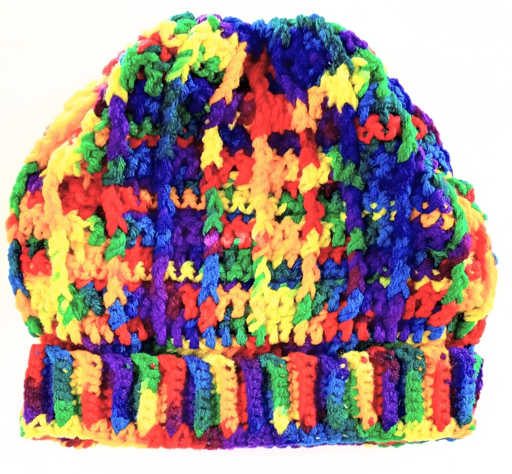 Rainbow Crocheted Hat