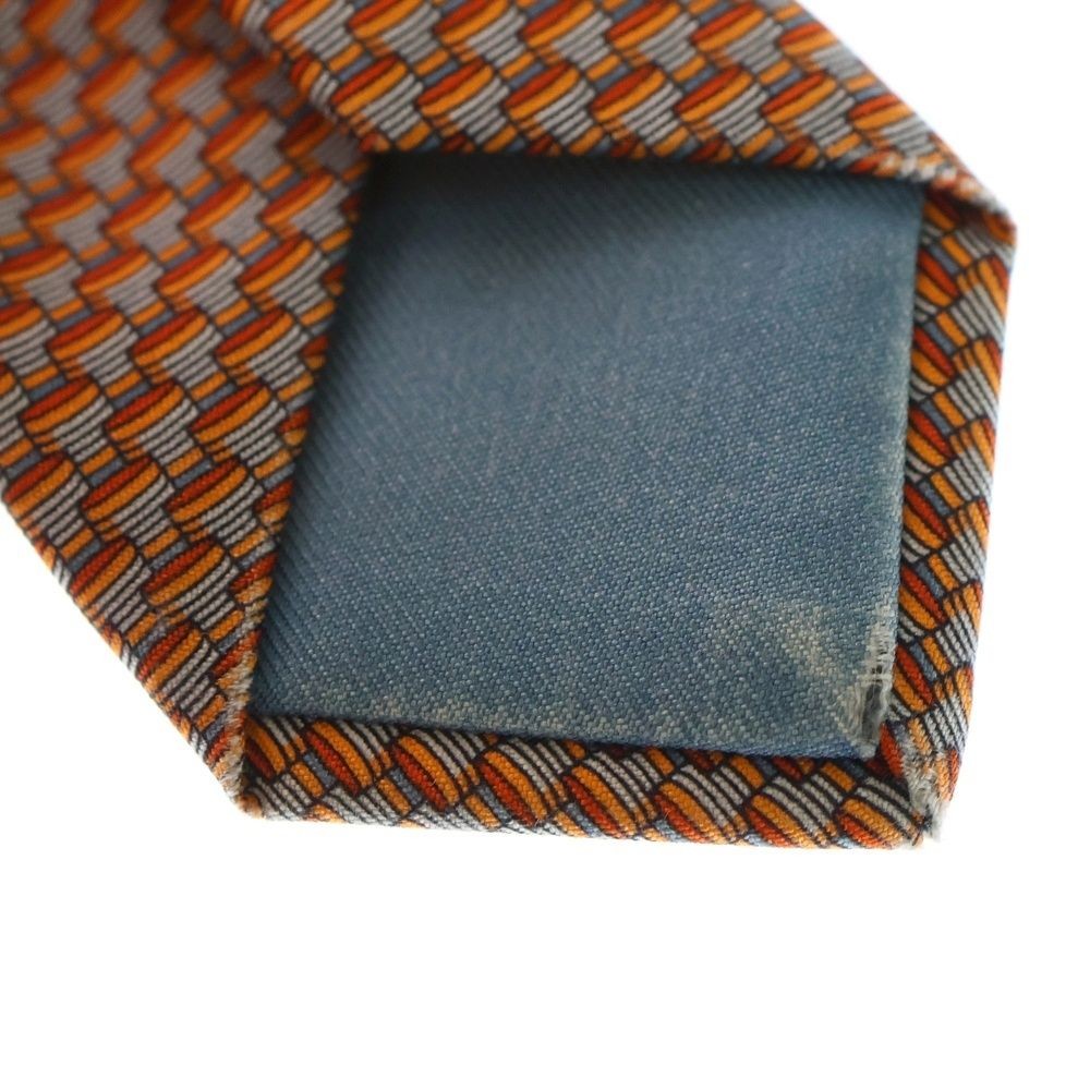 HERMES Silk Allover Tie Red