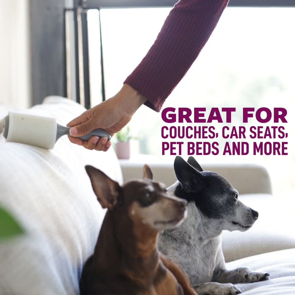 Pet Hair Lint Roller, 2-Pack, 100 Sheets/Roll