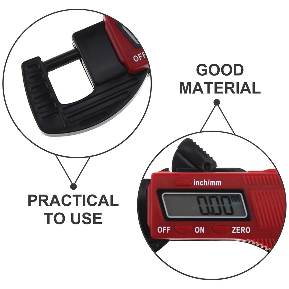 2pcs Thickness Gauge Caliper Micrometer Thickness Micrometer Measurement Tool...