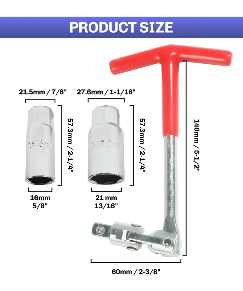 bylikeho Spark Plug Tool,Spark Removal Socket...
