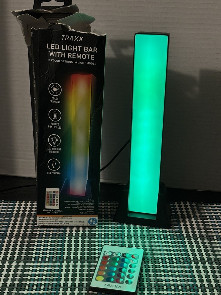 LED Light Bar USB Powered with Remote, 16 Color Options 4 Light Modes