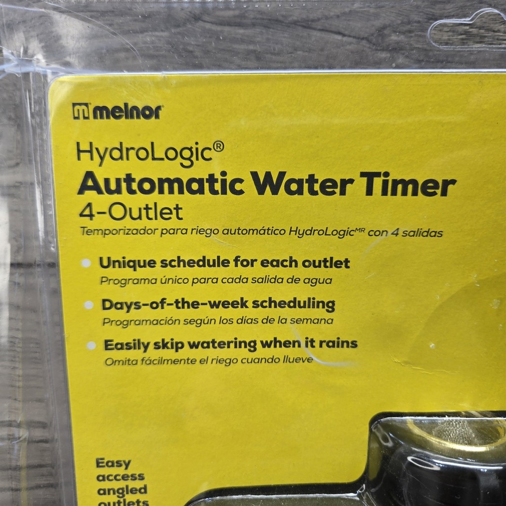 Melnor Hydrologic Automatic 4-Outlet Programmable Water Timer 821145 NEW