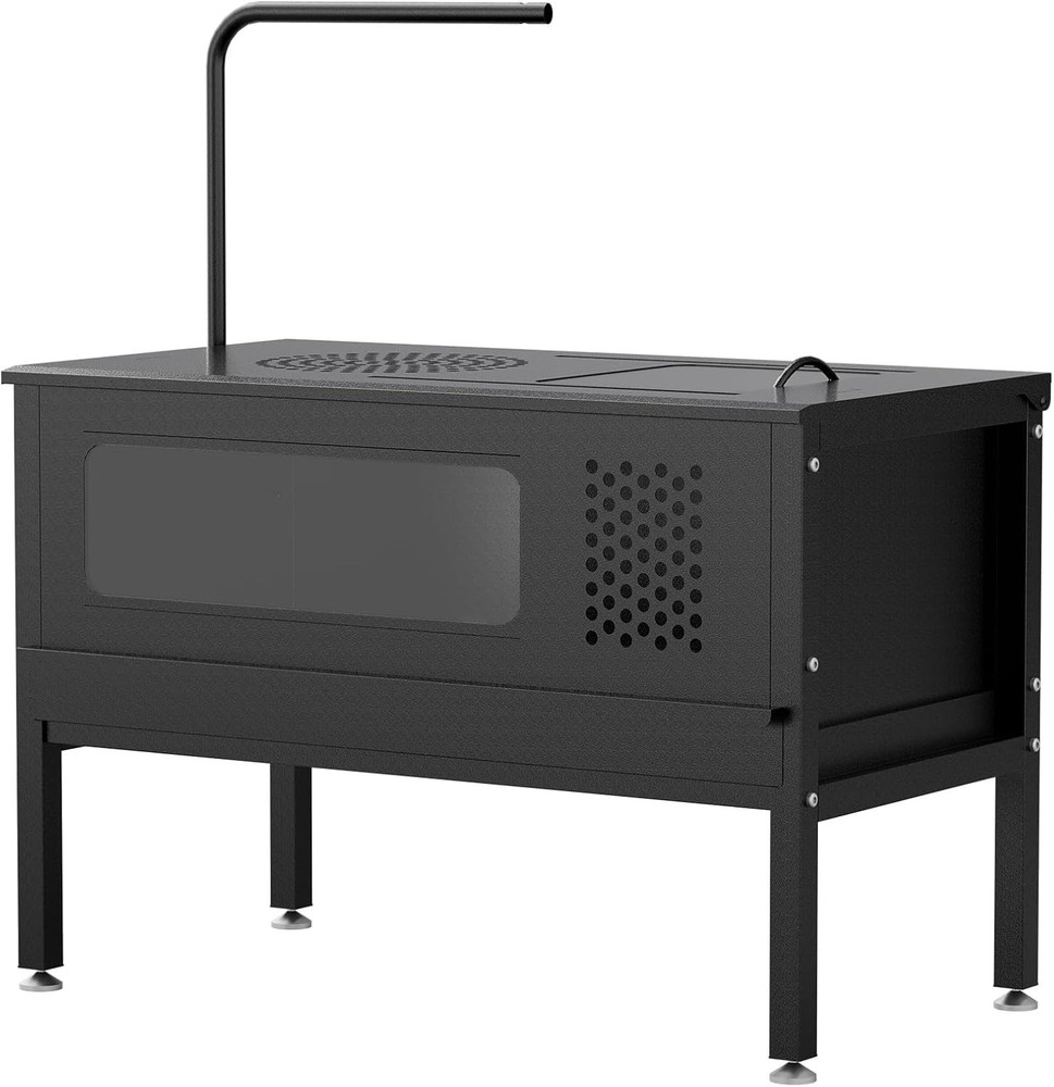 Chicken Brooder Box - Stand-Up Brooder Pen for Chick Brooder with Lamp Stand & R