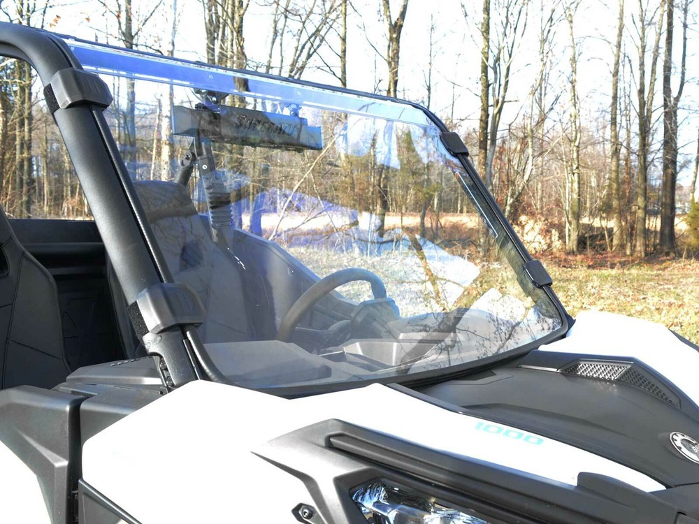SuperATV Can-Am Maverick Trail Scratch Resistant Full Windshield (2018+)