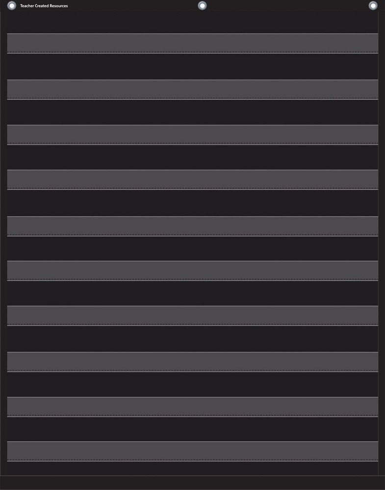 Teacher Created Resources Black 10 Pocket Chart (20744)