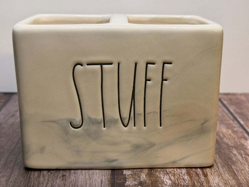 Rae Dunn Marble  “Stuff” Organization Great For Your Brushes & Combs