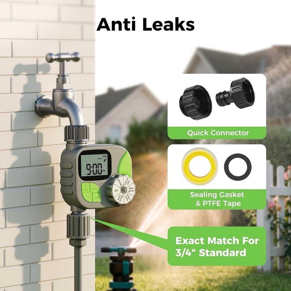 Sprinkler Timer- Hose Timer for Garden Hose, Programmable Watering Timer and