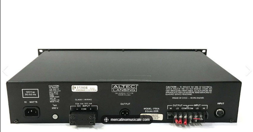 Altec Lansing 1653A Equalizer Graphic 29 Band UNTESTED
