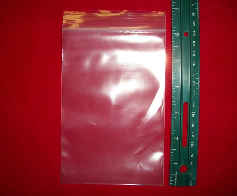 100 new 4" x 6" zip lock bags REGULAR POLY for soft plastic baits *THICK 4 MIL*