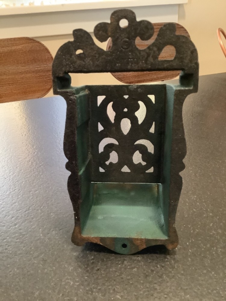 Vintage Wilton Cast Iron Wall Match Holder
