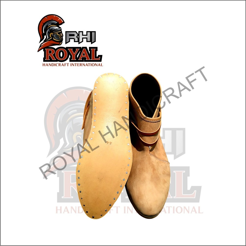 Authentic medieval boots Handmade leather boots Knights boots