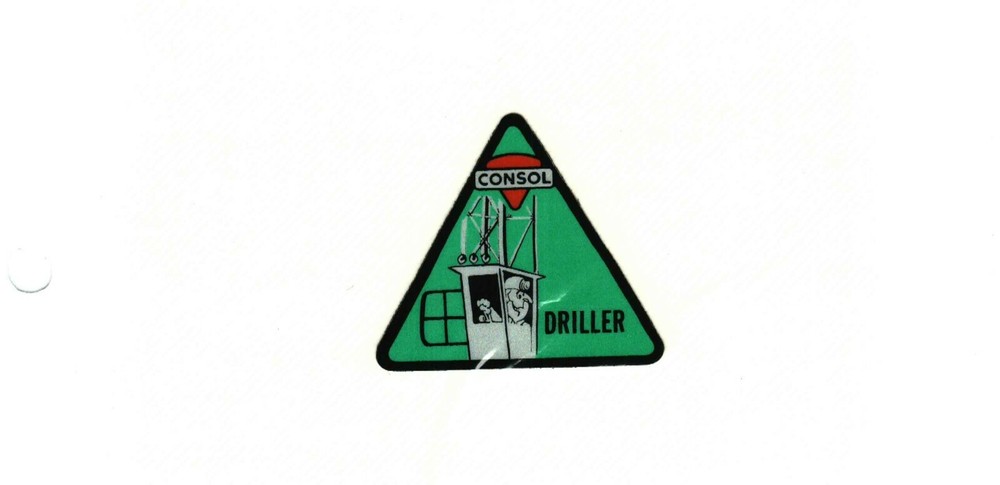 NICE CONSOL DRILLER JOB CLASSIFICATION COAL CO. COAL MINING STICKER # 88