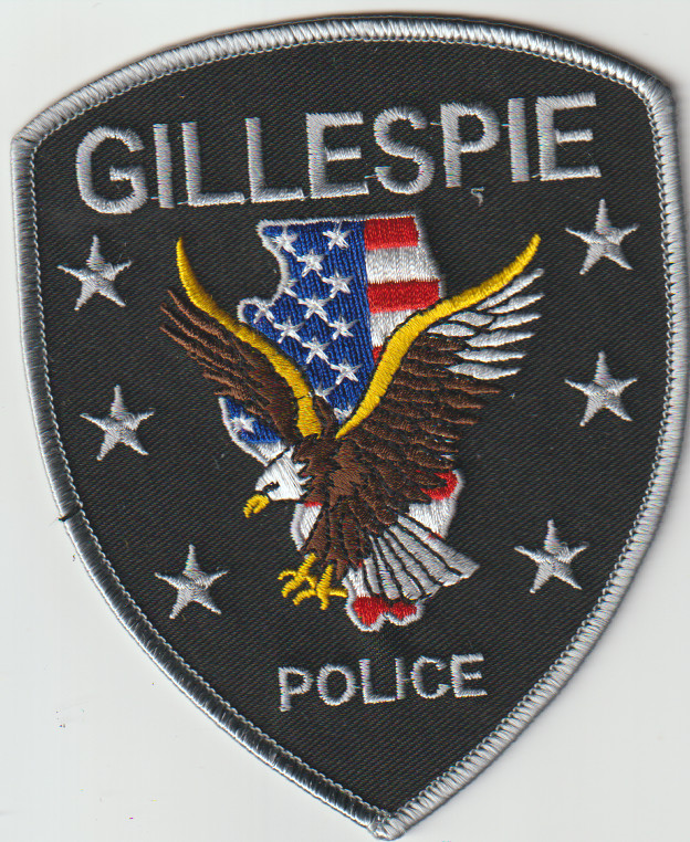 Gillespie IL non shield shape patch shipped from Australia