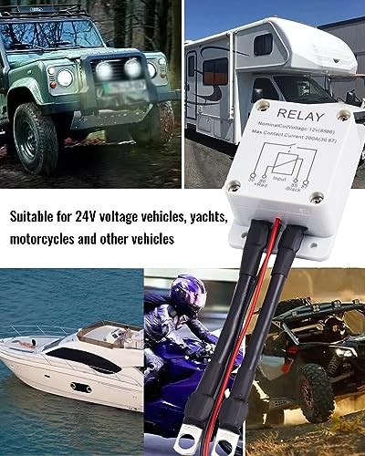 Remote Battery Disconnect Switch,DC12V 200A Wireless Remote Control ABS switch