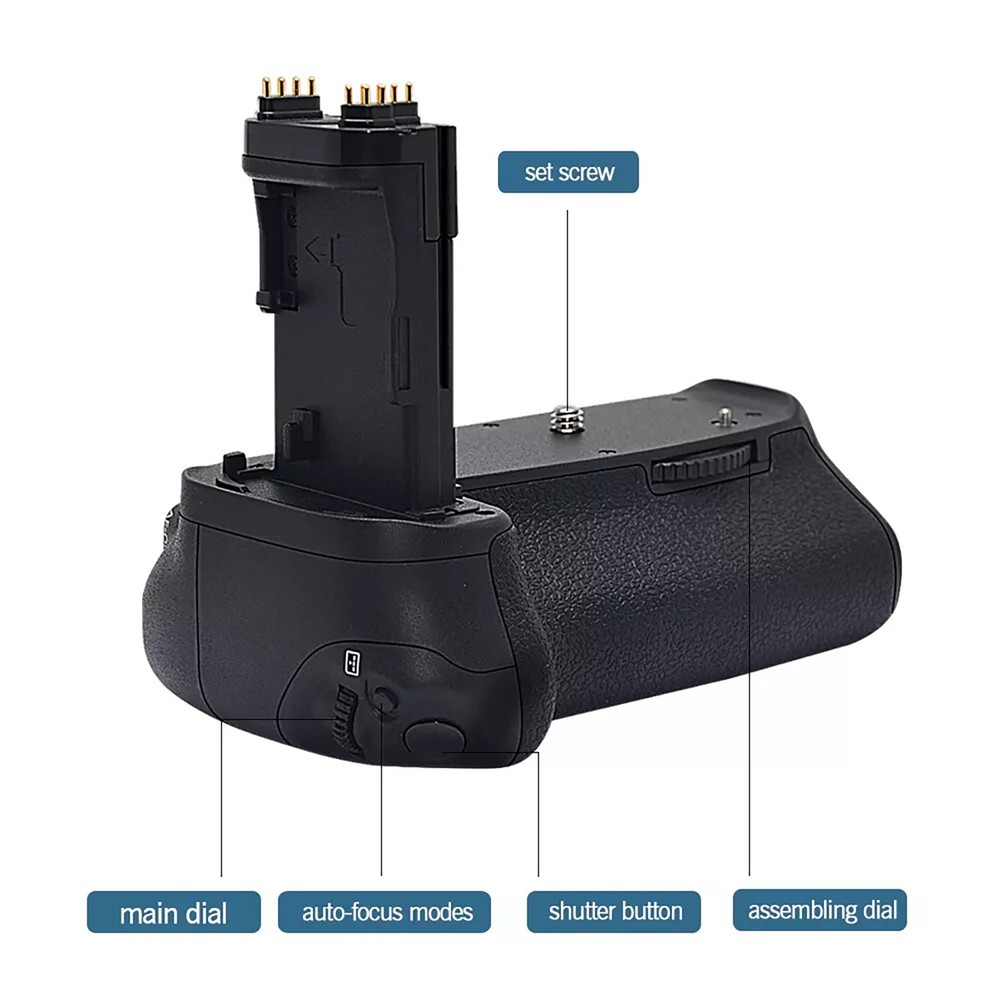BG-E14 Vertical Battery Handle Grip Camera Replacement For Canon EOS 70D 80D 90D