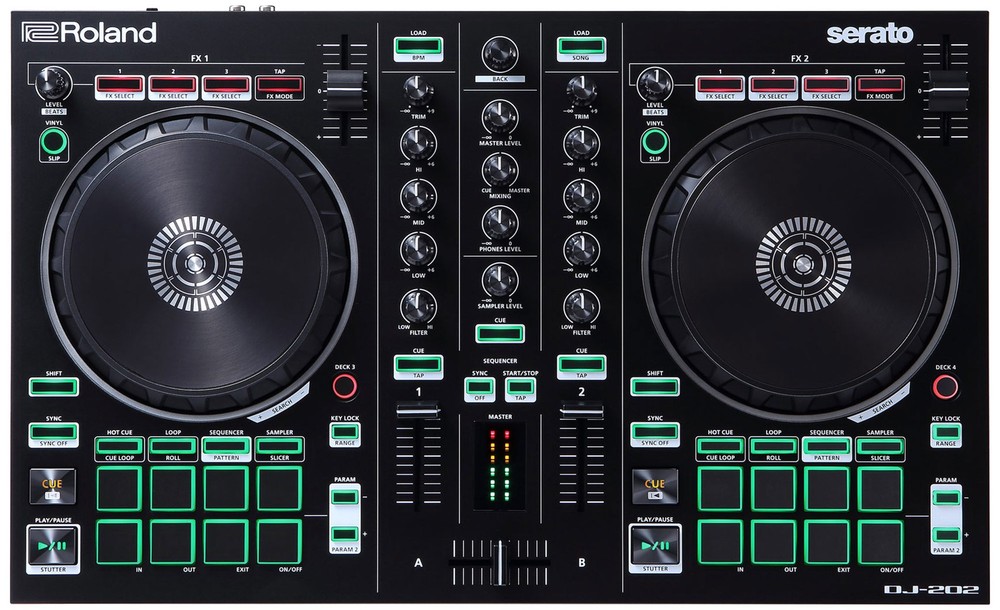 Roland DJ-202 DJ Controller w/ Case