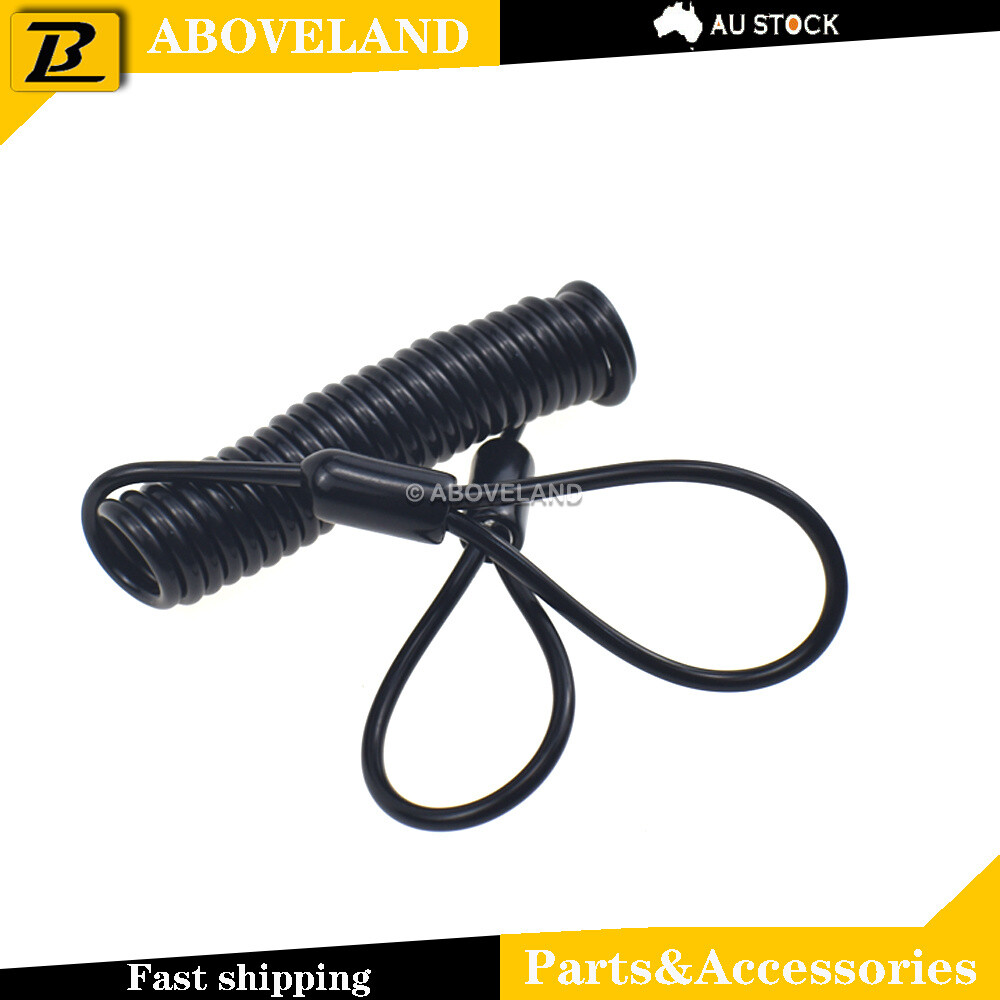 1.5M Motorcycle Scooter Alarm Disc Lock Security Spring Reminder Cable Black