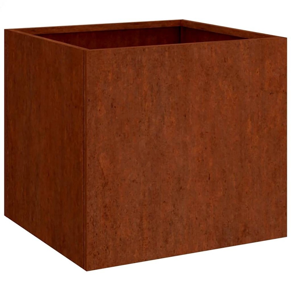 Planter Rusty Corten Steel Medium Durable Planter Rectangular vidaXL