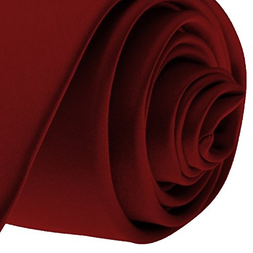 K. Alexander Skinny Ties - Multiple Solid Colors - Classic 2" width Burgandy