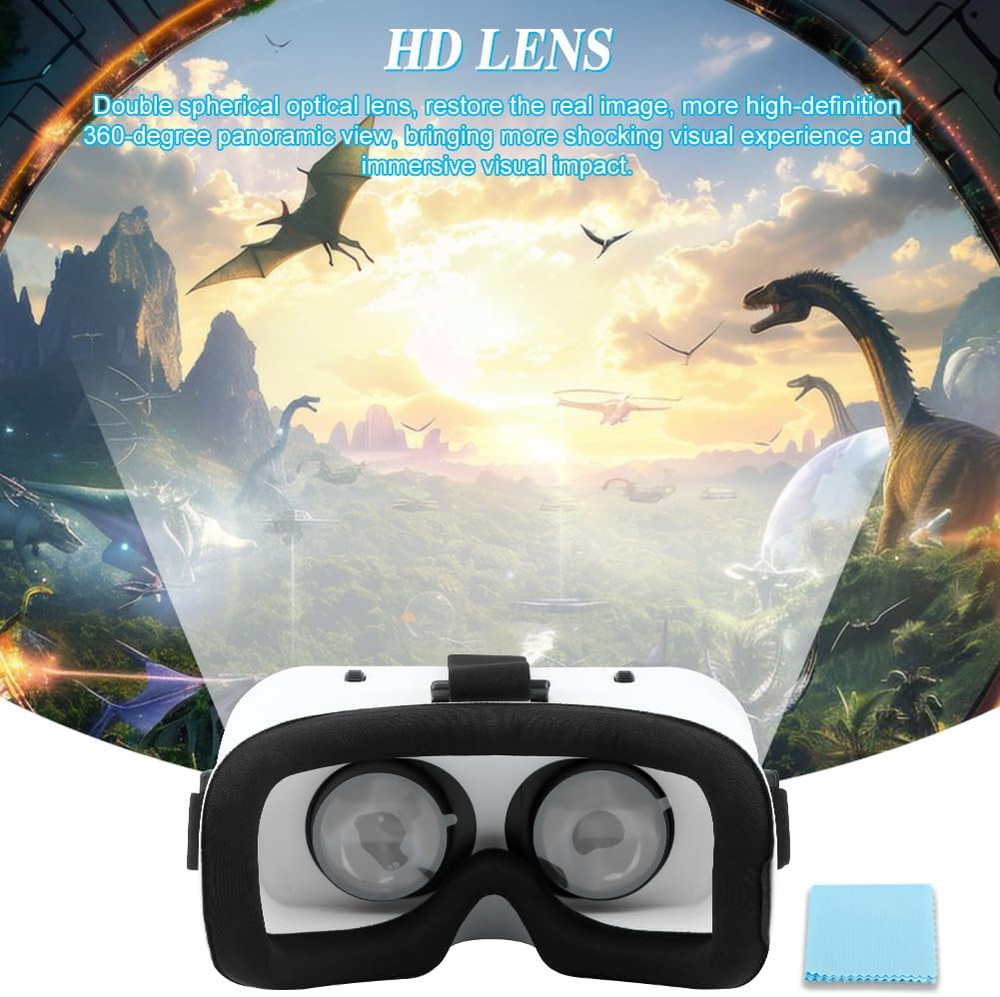 Virtual Reality Goggles, 3D VR Glasses Adjustable VR Virtual Reality Headset wit